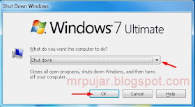 cara mematikan komputer windows 7