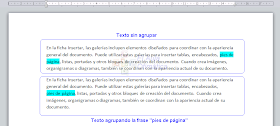 Agrupar palabras en Word