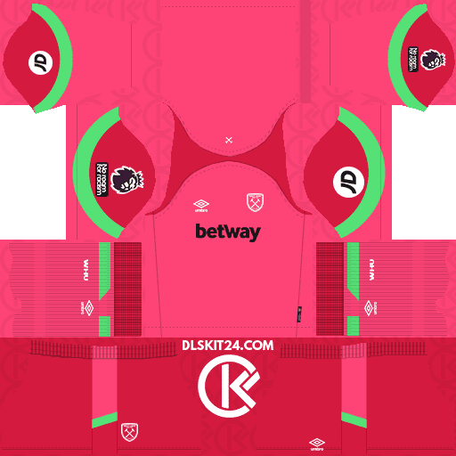 West Ham United Kits 2023-2024 Umbro - Dream League Soccer Kits 2024 (Goalkeeper Home)