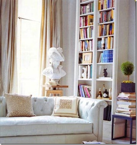 bust and shelf