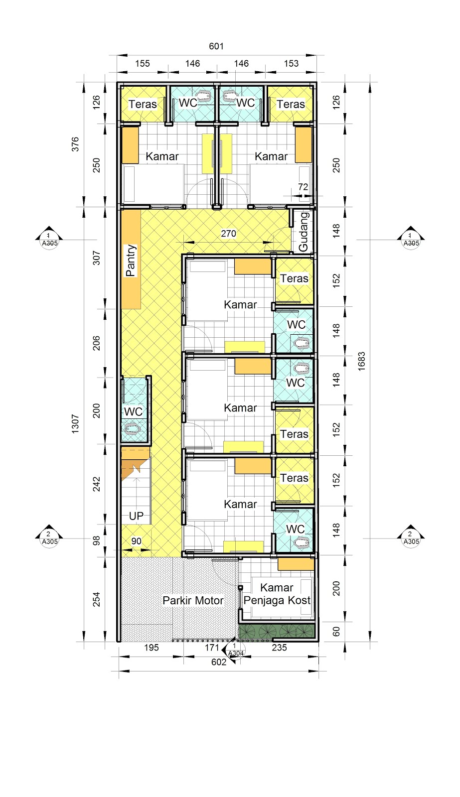 Koleksi Galeri Desain Rumah Kost Kecil Terbaru Dan Terkeren Desain