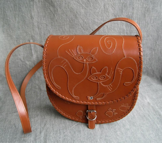 Cat Handbag, Crossbody, Leather, Made by Kotylasya Torba Studio, Ukraine