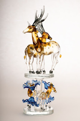 Deer Glass Art Figurine