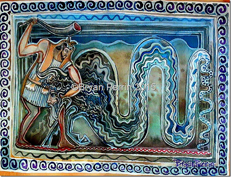 Contest of Achelous with Heracles, Horn of Plenty Contest of Achelous with Heracles, Horn of Plenty