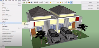 cara menyimpan hasil render sketchup