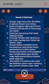 Cara Bermain Shopee Joget ~ Tips, Hadiah, Syarat dan Ketentuan