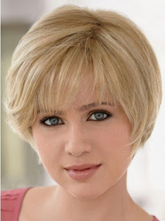 short blonde for Short Hairstyles For Round Faces