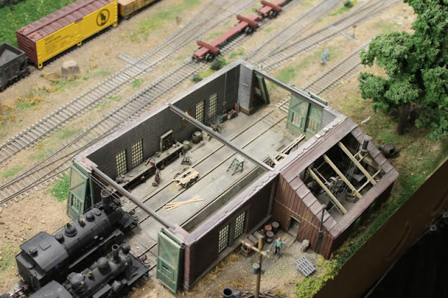 Amazing artworks, Creativity of Skip's layout is the Arcadia and Betsie River RR
