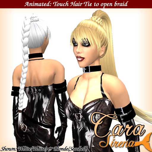 cute loose ponytails. an Animated loose ponytail