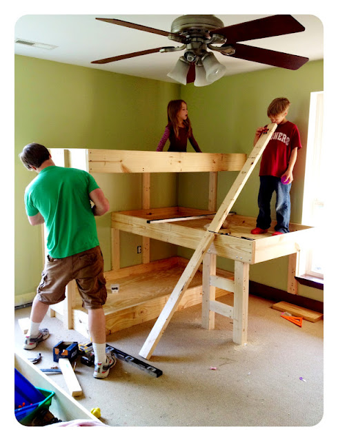 easy bunk bed plans free