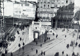 Fotografías de la construcción de la Gran Vía de Madrid