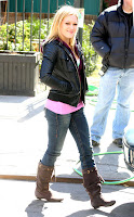 Hilary Duff on the Set of SVU