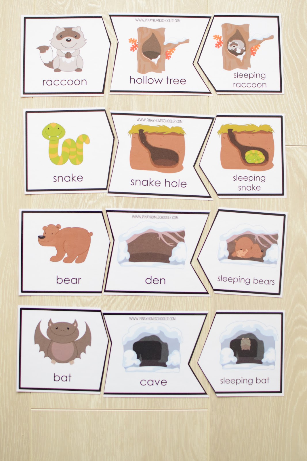 Winter Theme Learning Pack: Hibernating Animals Puzzle