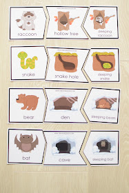 Winter Theme Learning Pack: Hibernating Animals Puzzle