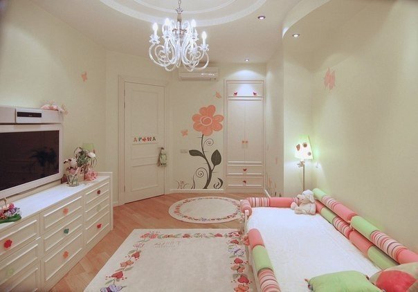 светлая комната для девочки принцессы 