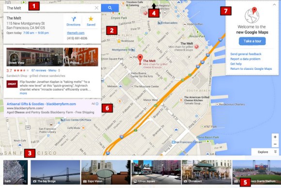 nova interface do google maps