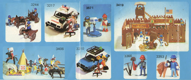 Folleto desplegable Playmobil Antex Katalog Prospekt years 80