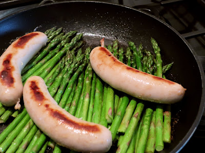 boudin blanc, asperge