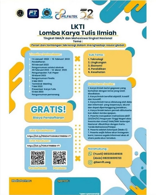 LOMBA KARYA TULIS ILMIAH NASIONAL