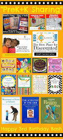 "PreK+K Sharing" Collaborative Blog Turns 3 with a CELEBRATION Give AWAY!