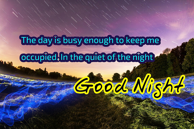 Good night quotes in English with images