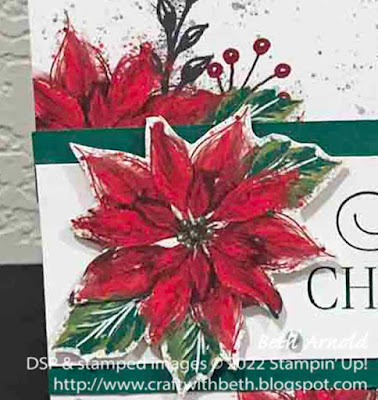 Brightest Glow, poinsettia, Christmas, card, Boughs of Holly Designer Series Paper, sneak peek of newsletter project