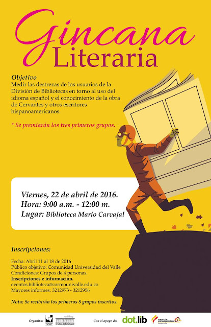 Biblioteca, Biblioteca Universidad del Valle, Día del Idioma, Estudiantes Universitarios, Gincana Literaria, 