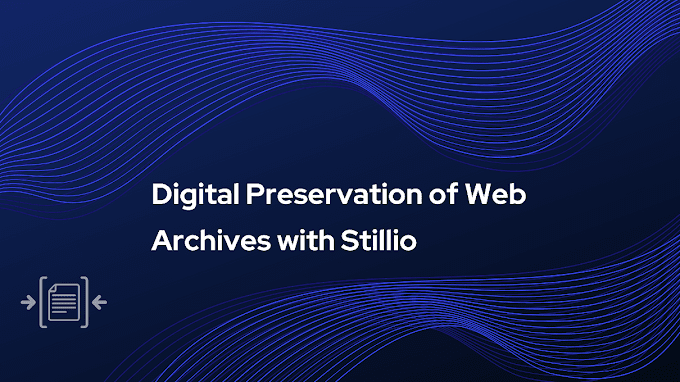 Digital Preservation of Web Archives with Stillio