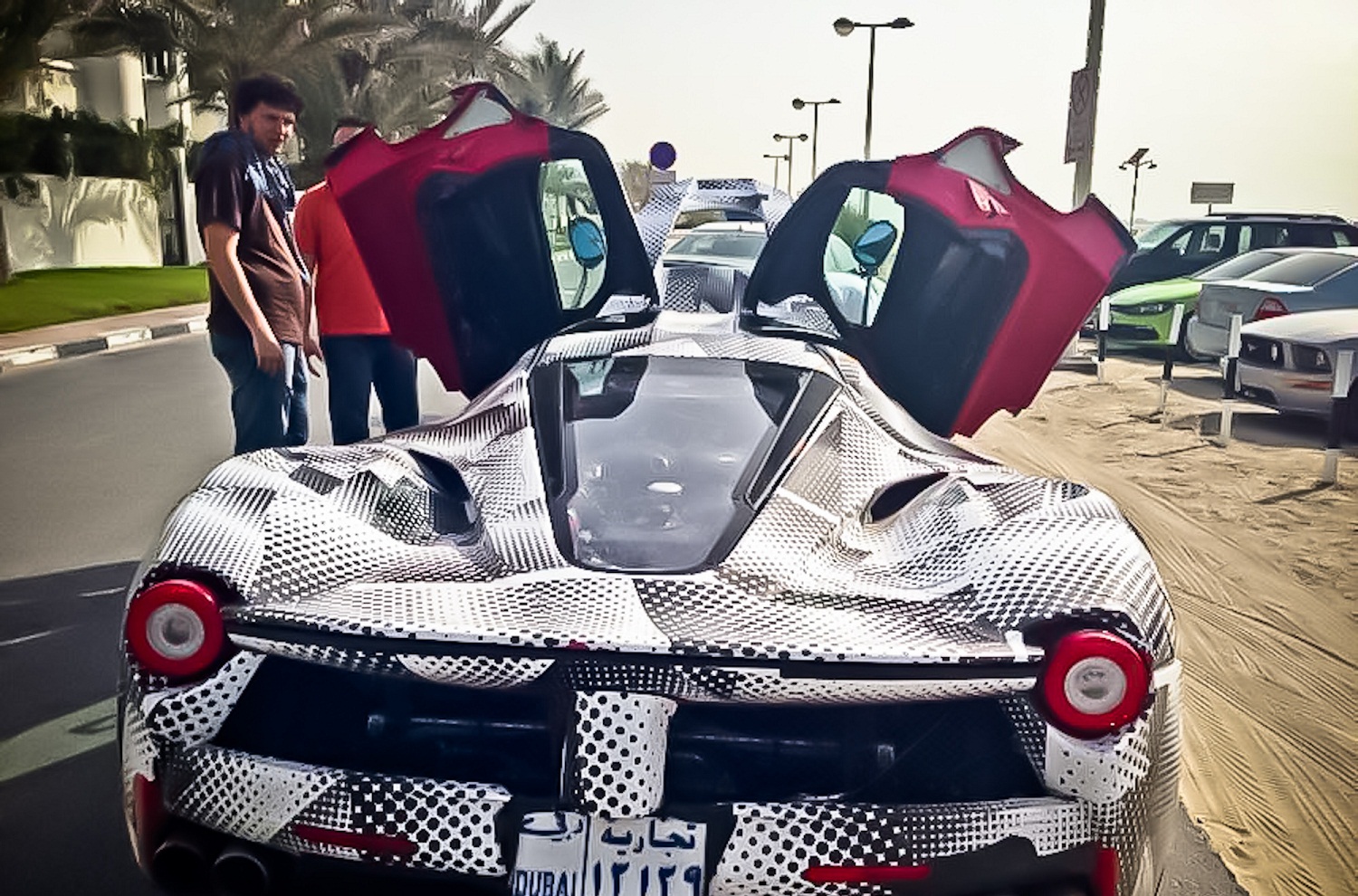 harley davidson custom paint jobs Ferrari LaFerrari spotted in Dubai