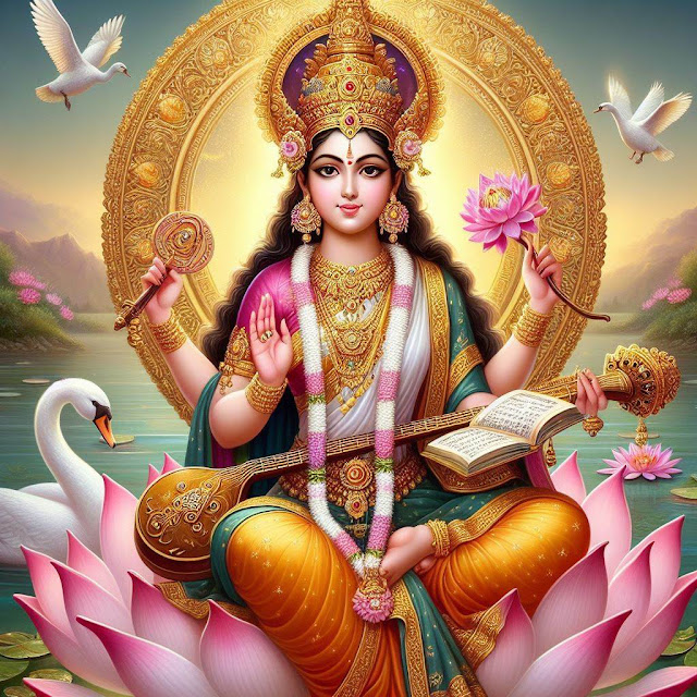 Goddess Sarasvati and her festival