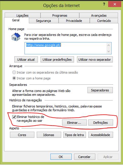 acelerar o Internet Explorer