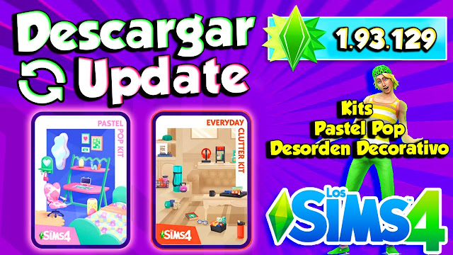 los sims 4 1.93 kit pastel pop kit desorden decorativo actualizacion the sims 4 kits juego
