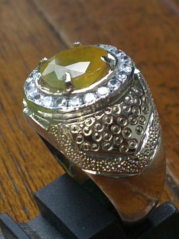  terjual Yellow Safir ring tembaga chroom Rp 250 000 