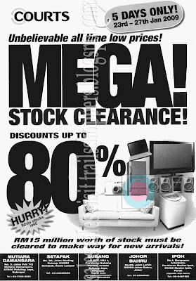 Courts Mammoth Low Prices Mega Stock Clearance