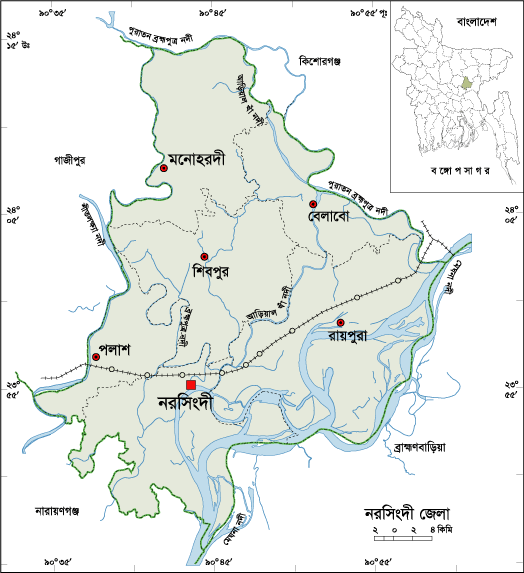 Narsingdi District Map