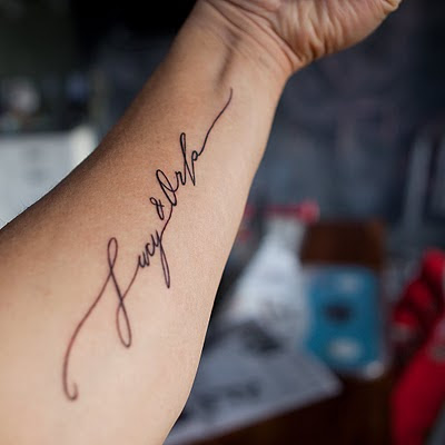 Calligraphy tattoo