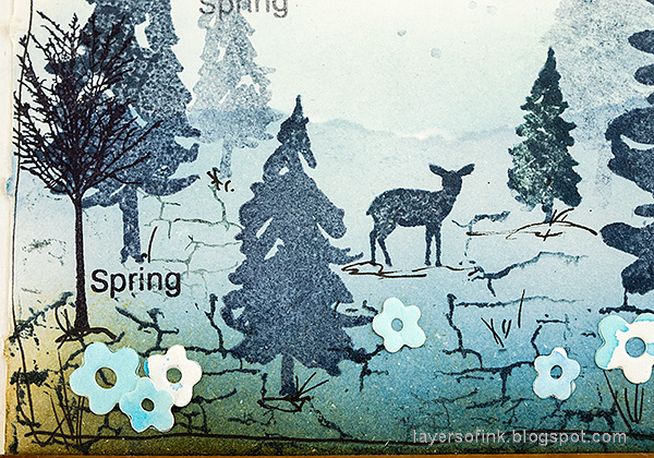 Layers of ink - Rainy Spring Forest Tutorial by Anna-Karin Evaldsson.