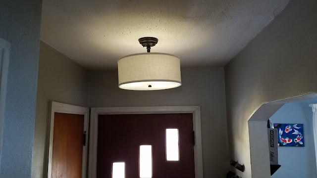 A Great Semi-Flush Mount Light for Cramped Hallways