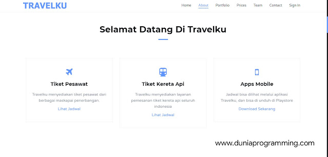 Aplikasi Tiket Pesawat dan Kereta Api Berbasis Website