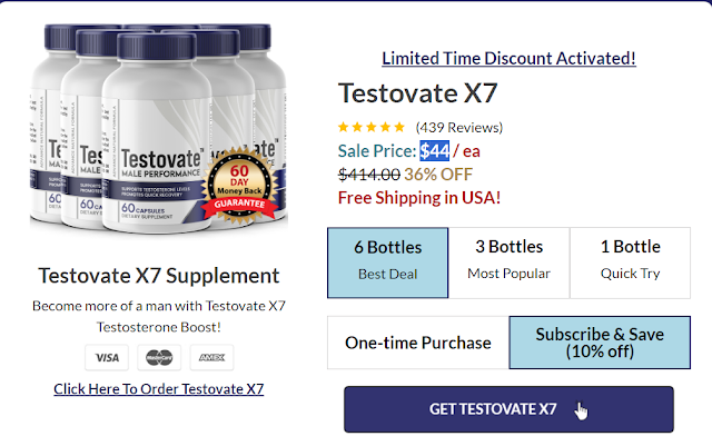 Testovate X7【Company Offical Statement】Does It Really Work For Mens Bed  Performance?