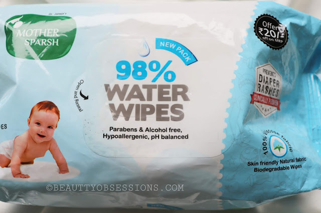 Mothersparsh Water Wipes - The purest form of babycare 