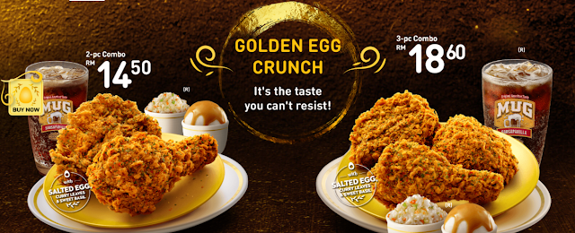 KFC GOLDEN EGG CRUNCH SEDAP ATAU TAK SEDAP ,  REVIEW KFC GOLDEN EGG CRUNCH , RESEPI GOLDEN EGG CRUNCH , FOOD BLOGGER , REVIEW MAKANAN , KFC TELUR ASIN 