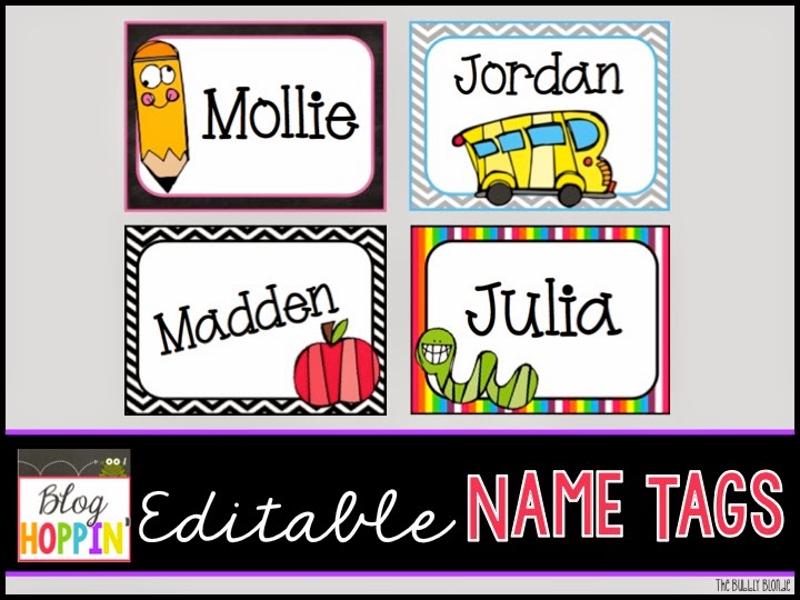 Blog Hoppin Editable Name s Freebie