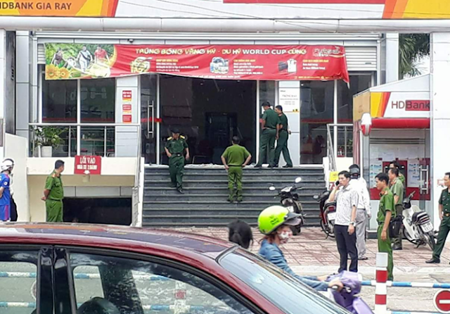 2 Thanh niên Cướp chi nhánh ngân hàng HDBank ở Xuân Lộc, Đồng Nai