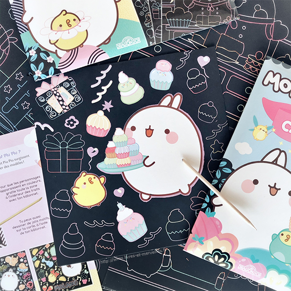 Activité jeunesse : Le cartes à gratter Molang