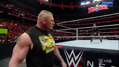  Brock Lesnar Try Attack Dean Ambrose in RAW