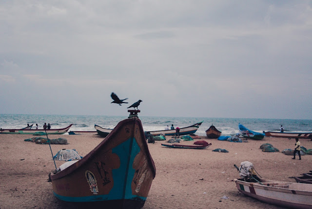 A deserted beach at the Bay of Bengal