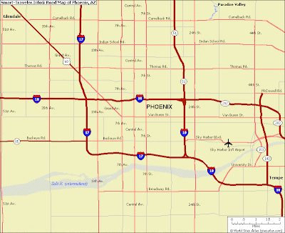 Phoenix Map Political Regional