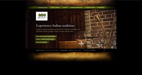 Bonterra Trattoria portfolio design