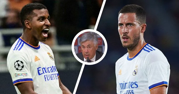 Ancelotti talk subbing in Rodrygo ahead of Hazard against Inter